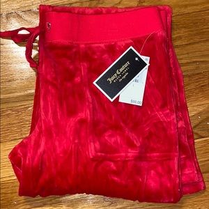 Juicy Couture velvet red pants